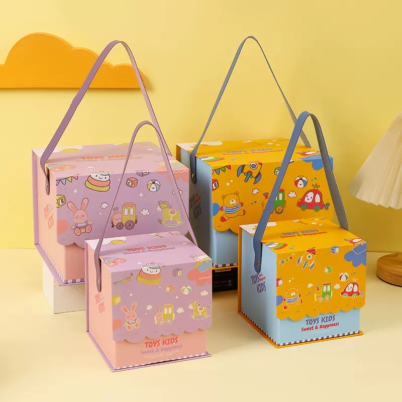 宝宝满月宴伴手礼礼盒周岁礼酒席回礼包装盒十周岁生日礼物礼品盒