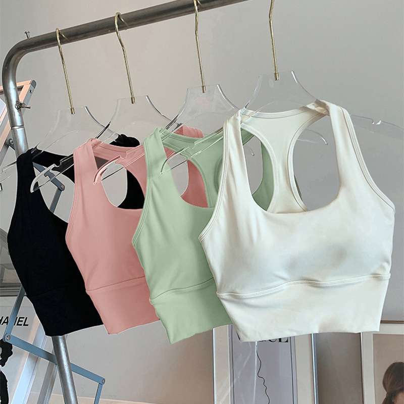 Anti-Sagging Sports Bra for Women, Shockproof Running Vest, Pilates Racerback Beauty Back Yoga Bra Vest