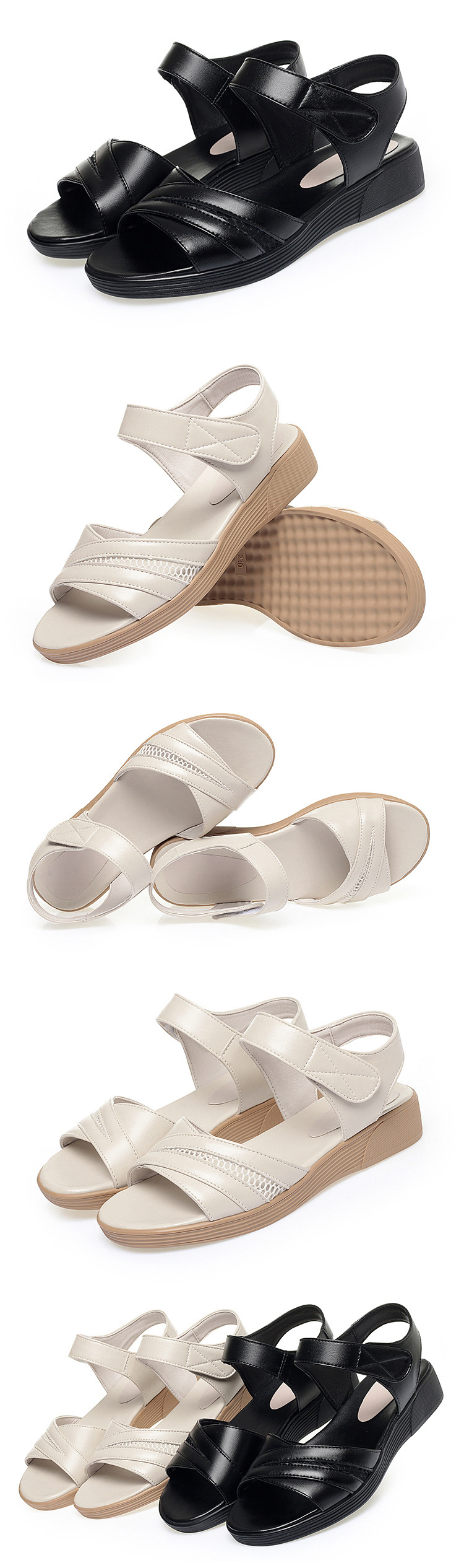 Sandal da thật đế bệt, êm chân cả ngày dài — 12/12