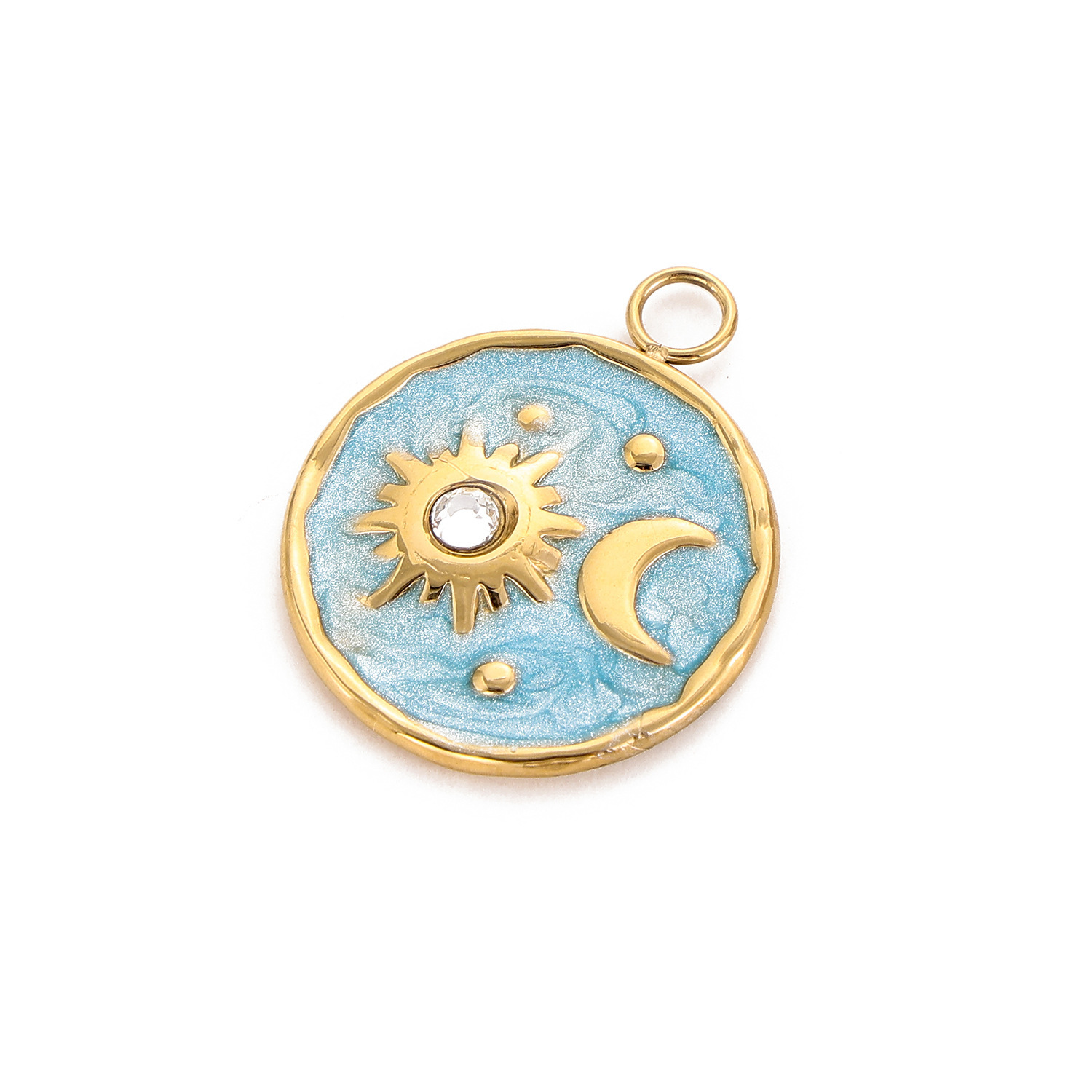 2g Weight Pendant, Chain Jewelry Making Type 20 * 23mm Jewelry Making Size DIY Jewelry Accessories Classification 1 Piece Quantity 304 Stainless Steel Material Star, Moon Pattern Plating Design Simple Style Style 1 Piece 20 * 23mm 304 Stainless Steel Star Moon Pendant Chain 10