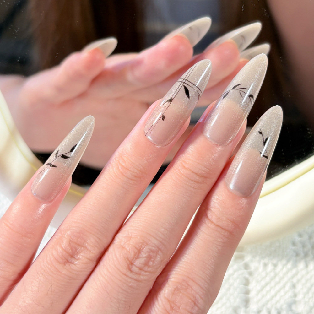 Temperamento de manicure desnudo, brillante, suave, versátil, puro deseo de sentir la atmósfera, blanquear, usar productos terminados de uñas