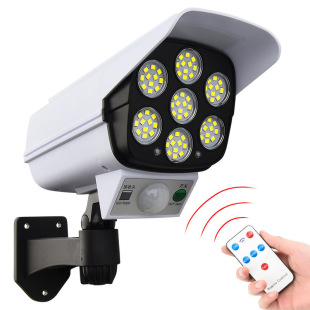 New Solar Street Light Surveillance Camera Anti-Theft Courtyard Garden Remote Control Led Human Body Sensor Wall Light
