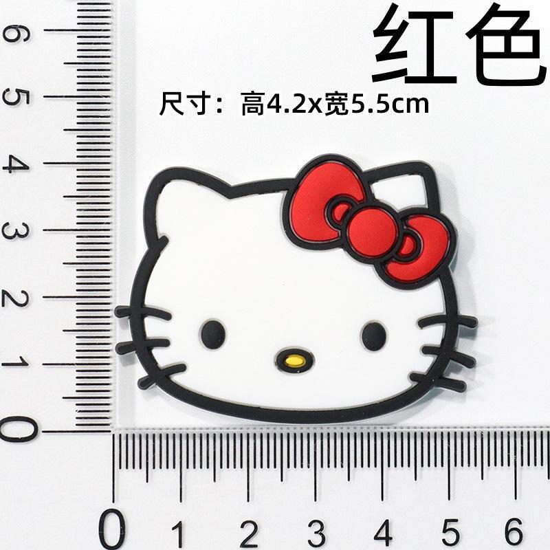 부드러운 접착제 빨간 KT 고양이 [4.1*5.3cm]