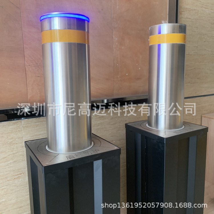 全自动升降柱 移动可提拉路桩警示柱 单位校区广场道路阻隔防撞柱