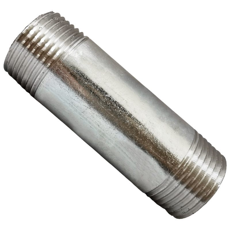 Costura recta galvanizada engrosada alargó alrededor de extensión de alambre exterior tubo de acero alambre exterior tubo largo tubo corto alargado DN40 50 ~ 100