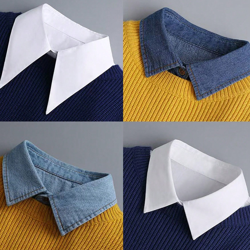 Pure Cotton Classic Style Fake Collar, Pointed Collar, Square Collar, Suitable for Sweaters, Suits, Shirts, Wholesale Fake Collars from the Manufacturer Pure Cotton Classic Style Fake Collar, Pointed Collar, Square Collar, Suitable for Sweaters, Suits, Shirts, Wholesale Fake Collars from the Manufacturer