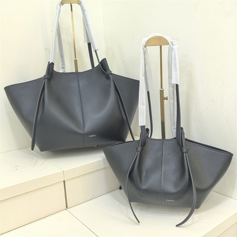 Cross-Border Popular Yuzefi Tote Bag New Style Genuine Leather Trendyy Versatile Satchel Wing Bag Large Capacity Armpit Bag for Women Cross-Border Popular Yuzefi Tote Bag New Style Genuine Leather Trendyy Versatile Satchel Wing Bag Large Capacity Armpit Bag for Women