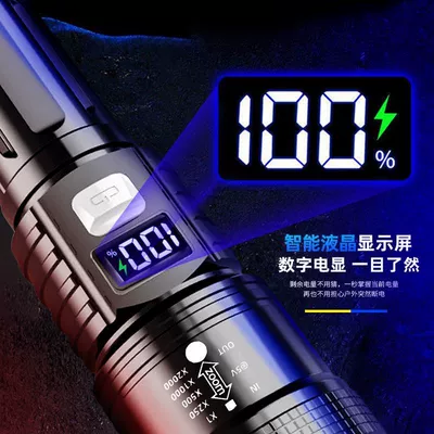 Rechargeable Long-Range Portable Flashlight, UV fənərlər