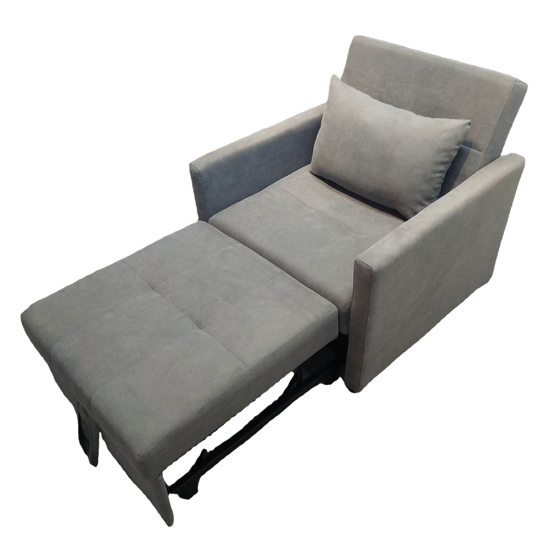 Sofá plegable para una persona doble balcón pequeño sala de estar desmontable cama de tela imitación de algodón lino pequeño sofá