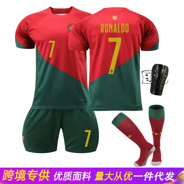 Wholesale 2223 Portugal World Cup Home Football Suit suit No.7 Ronaldo Jersey Sports Men's Cross-border Exclusive