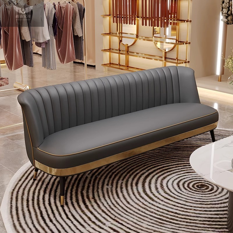 Sofá pequeño lujoso nórdico minimalista tienda de ropa de dormitorio red red doble sofá de tres personas salón salón sala de espera silla