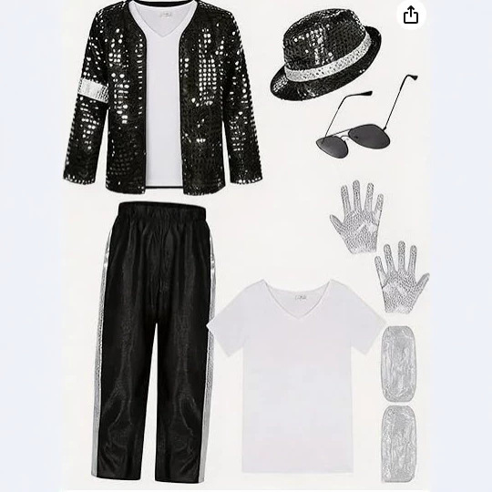 2026 European and American Cross-Border New Model Michael Jackson: the Road to Stardom Celebrity Performance Costumes for Men and Women