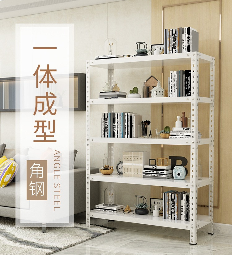 Corner steel shelf, small warehouse storage rack, supermarket multi-layer display rack, warehouse balcony home use