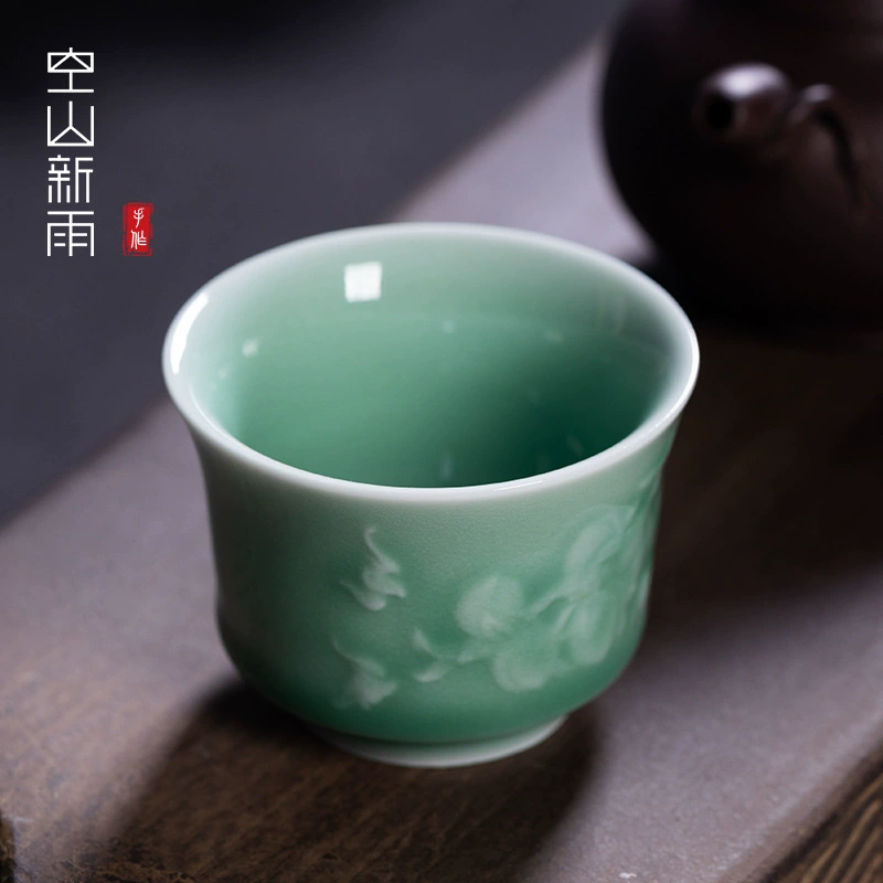 空山新雨 Longquan Celadon Jiu Tao Wufu Чайная дегустационная чашка личный домашний набор Kung Fu Tea Set чашка дегустации чая