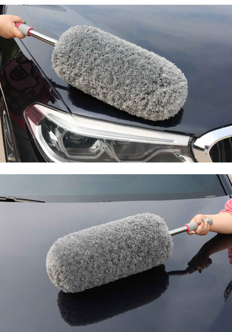 Car Cleaning Brush, Dust Duster, Soft Bristle Car Cleaning Mop, Car Cleaning Brush, Car Wash Mop