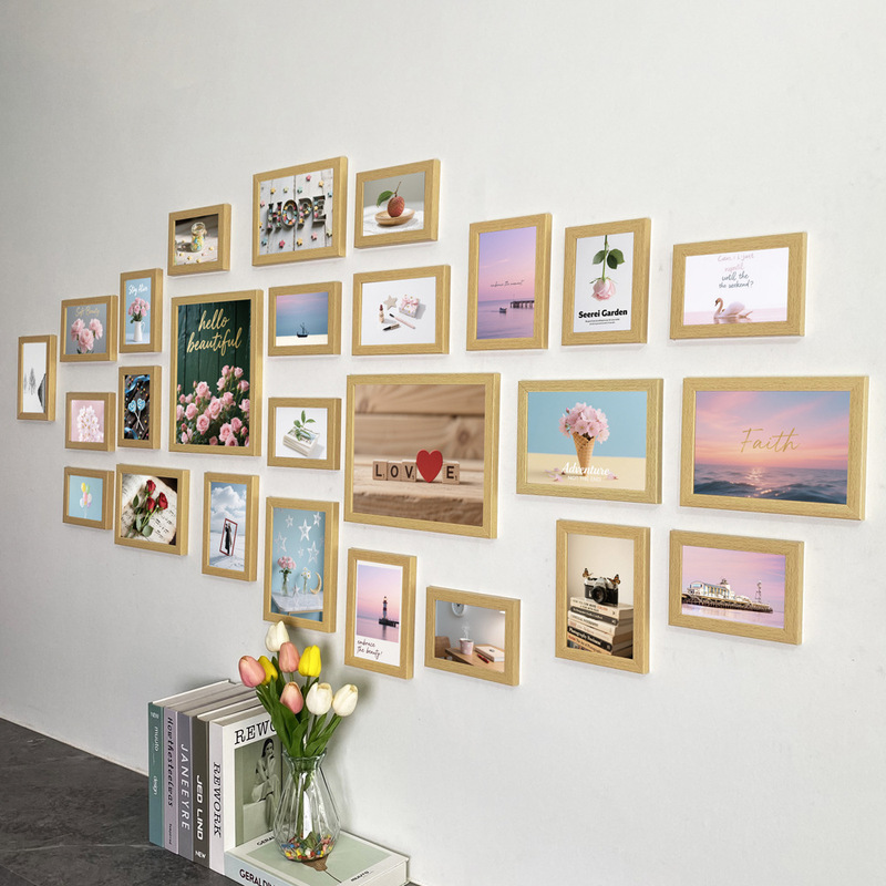 Simple Modern Living Room Perforated Photo Album Photo Wall Decoration Background Wall Creative Photo Wall Photo Frame Wall Hanging Free Combination Simple Modern Living Room Perforated Photo Album Photo Wall Decoration Background Wall Creative Photo Wall Photo Frame Wall Hanging Free Combination