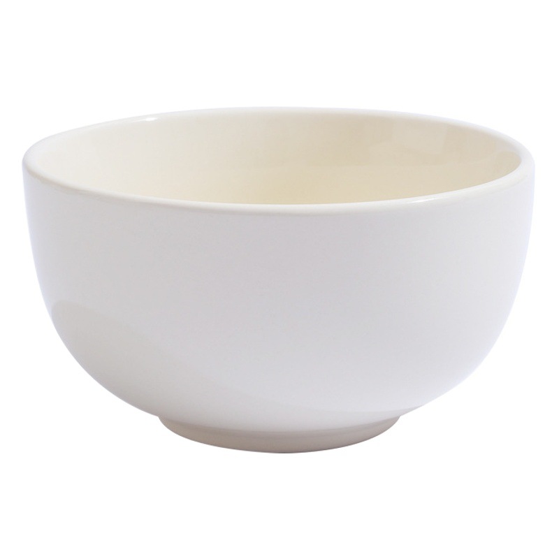 Tazón de cerámica y traje de plato hogar nuevo color crema de lujo de alto grado tazón de inauguración de la casa y plato vajilla