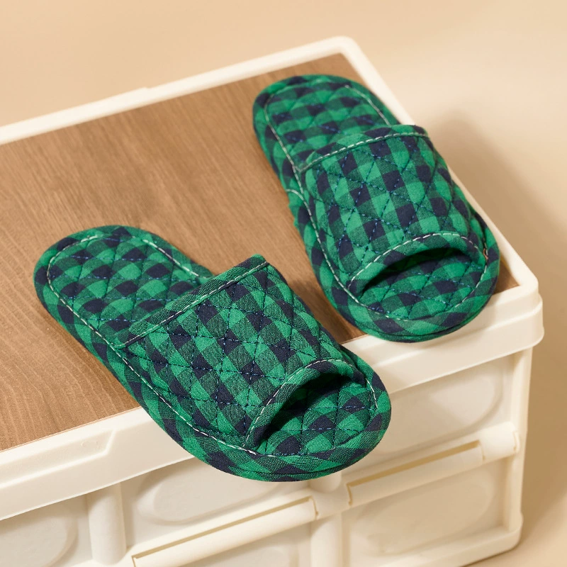 Трансграничные новые японские и корейские тканые тапочки удобные мягкие подошвы и бесшумные напоенные буксировки