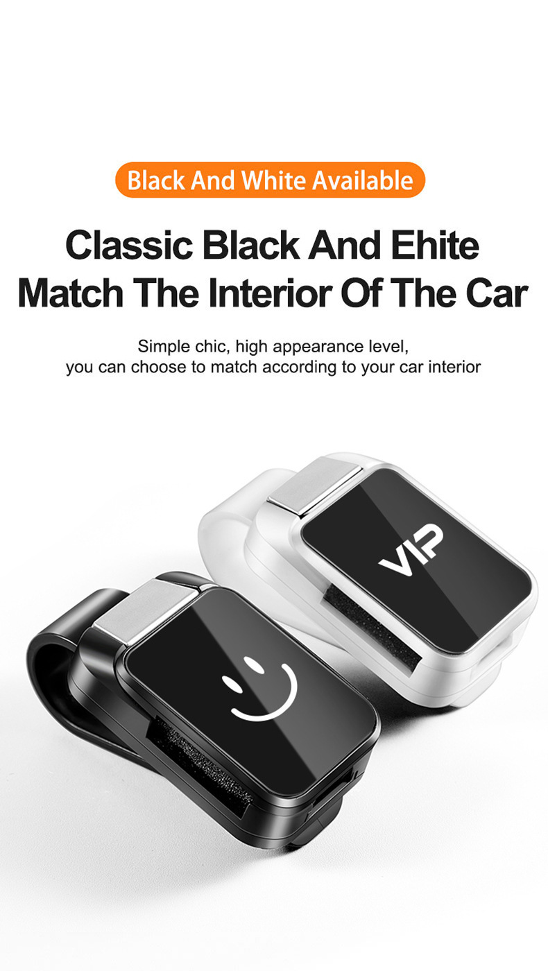 Cross-border 2025 new car glasses clip multifunctional sunglasses card storage clip sun visor creative storage clip