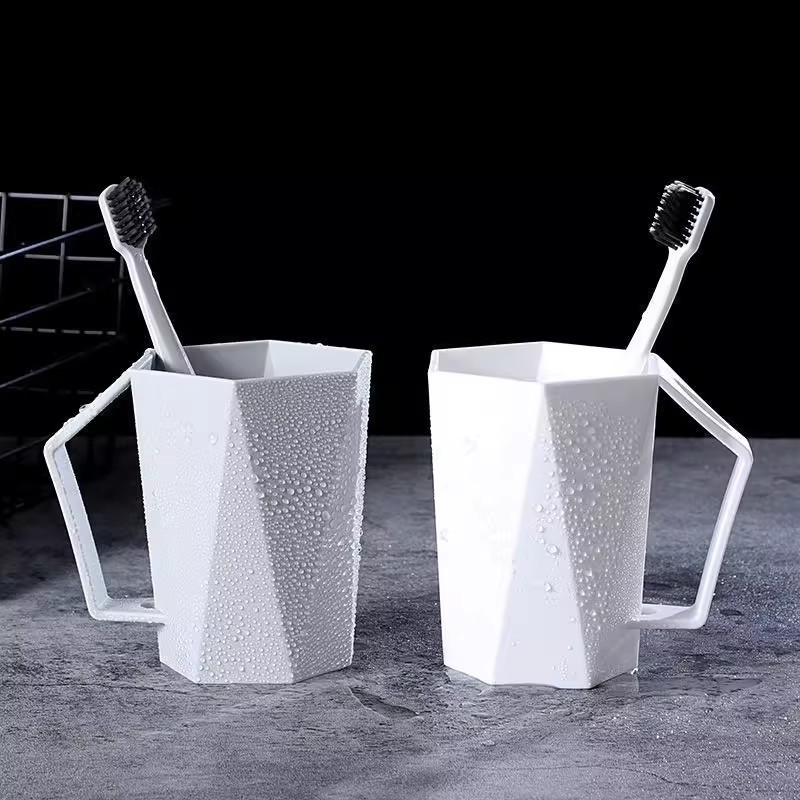 Diamantförmiger Zahnputzbecher Für Das Badezimmer_voghion.com