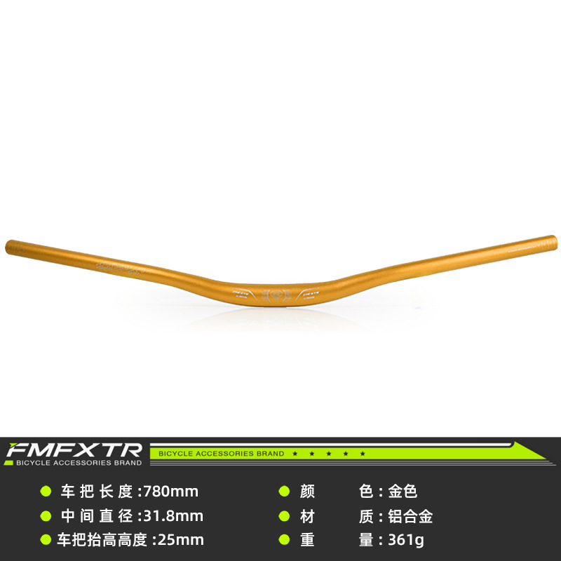 Manillar de bicicleta de montaña alargado 780 mango horizontal mango de aleación de aluminio mango de golondrina mango de la bicicleta mango manillar Accesorios