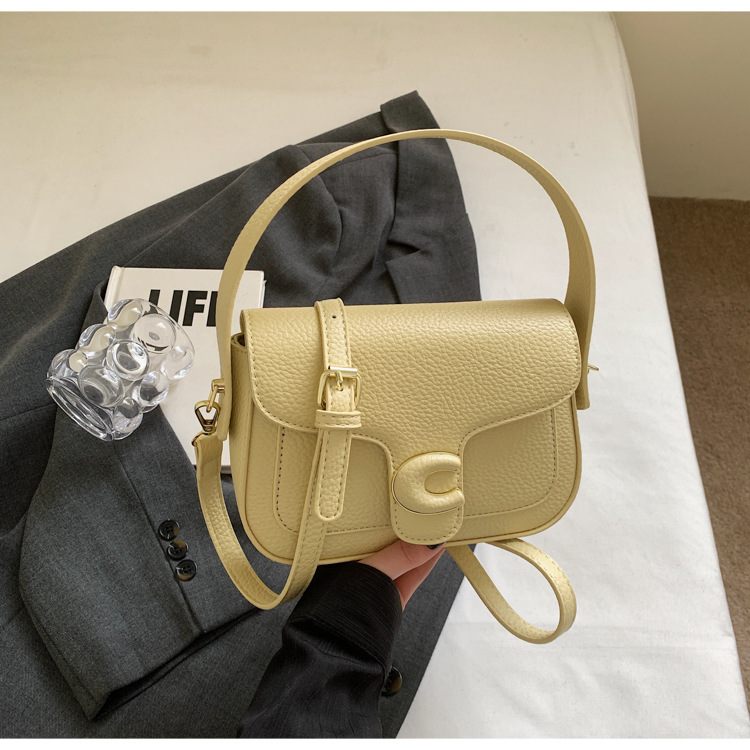 Korean niche fashion handbag for women 2025 new style simple solid color casual small square bag with a sense of high-end crossbody undefined