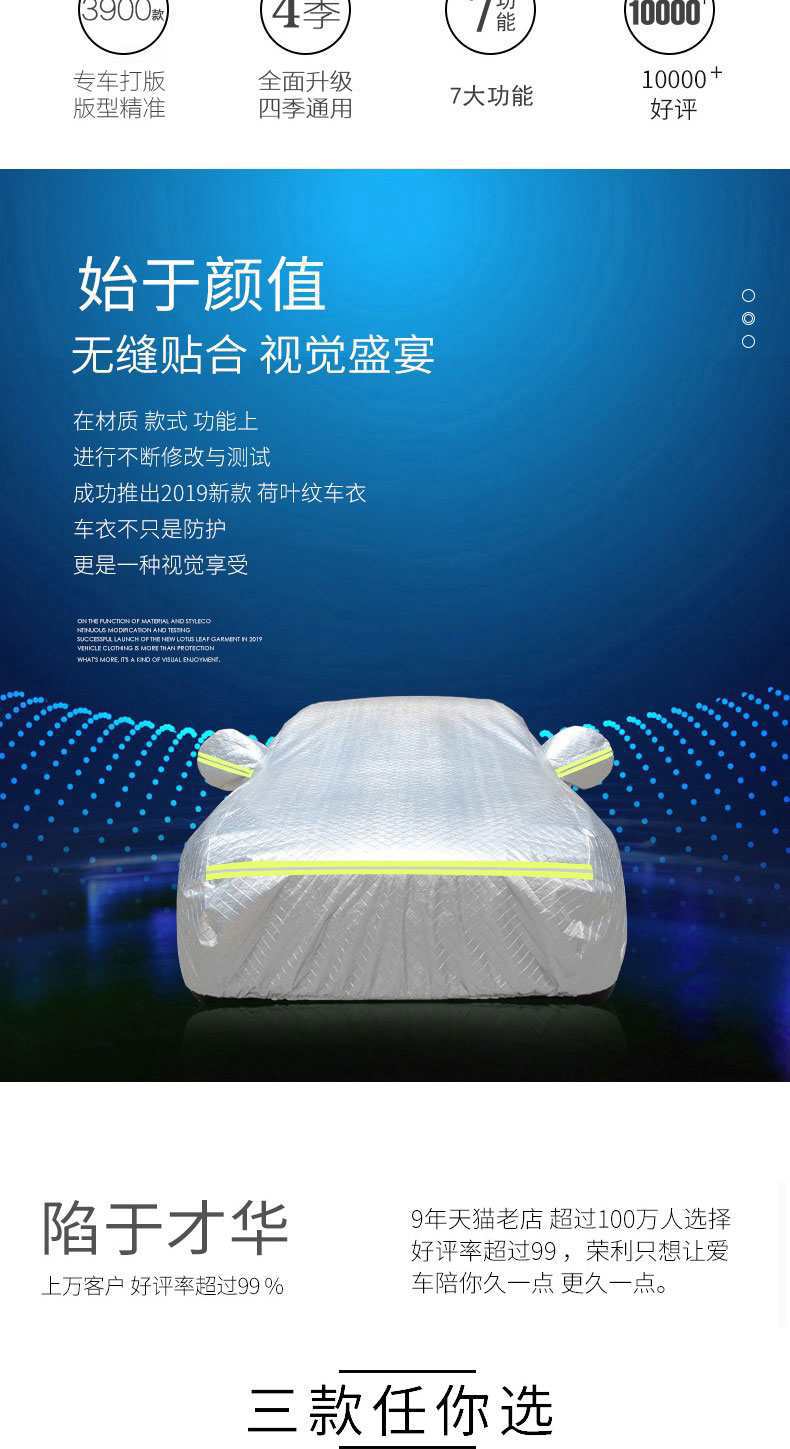 Applicable to Weimar EX5 Car Cover Electric Car Cover Sunscreen Rainproof Heat Insulation Oxford Four Seasons Universal Car Cover