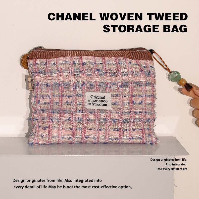Encounter a Small Chanel-Style Coin Purse Multifunctional Jewelry Pouch Cosmetic Sample Bag Storage Pouch Encounter a Small Chanel-Style Coin Purse Multifunctional Jewelry Pouch Cosmetic Sample Bag Storage Pouch