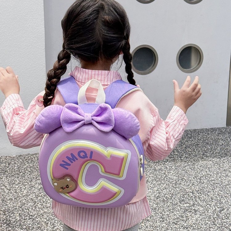 Nueva mochila escolar de jardín de infantes con carcasa dura, gran capacidad, protección de la columna vertebral, mochila infantil de dibujos animados, mochila de viaje informal para niños y niñas