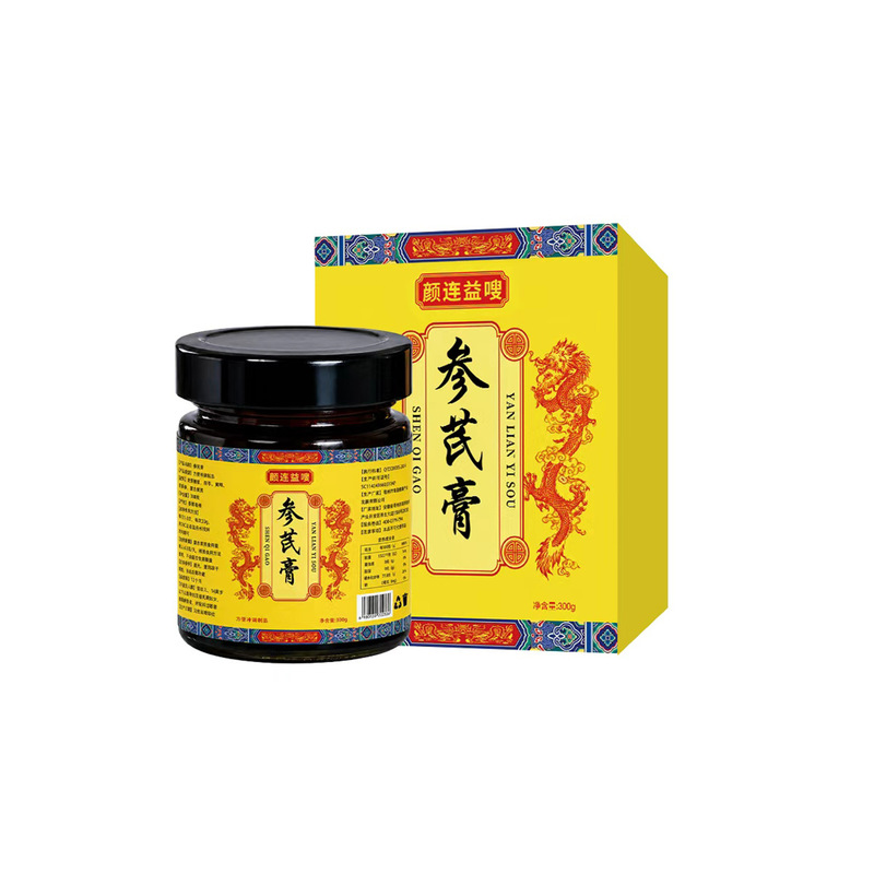 Yanlian Yiwei Ginseng and Astragalus Paste 300g Is Made from Selected Raw Materials and Extracted Essences Using Ancient Methods, a Nourishing Paste That Is Ready to Drink