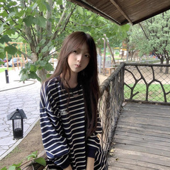 美式复古条纹刺绣长袖t恤女早秋新款宽松休闲慵懒风高街上衣潮牌