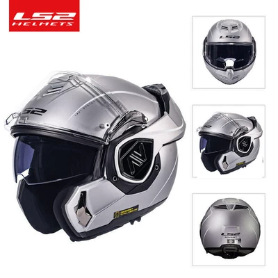 Universal Winter Helmet Ff906, Motorcycle Safety Supplies - matt-metallic-graywhite-soft-l