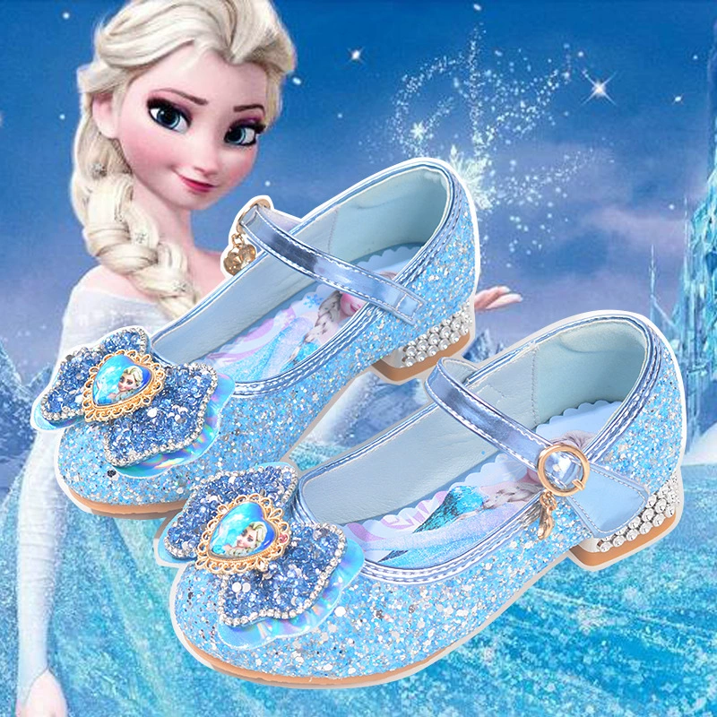 Детская кожаная обувь Princess Aisha, новая весенне-Осенняя обувь для девочек, обувь Frozen Aisha, детская обувь принцессы в наличии