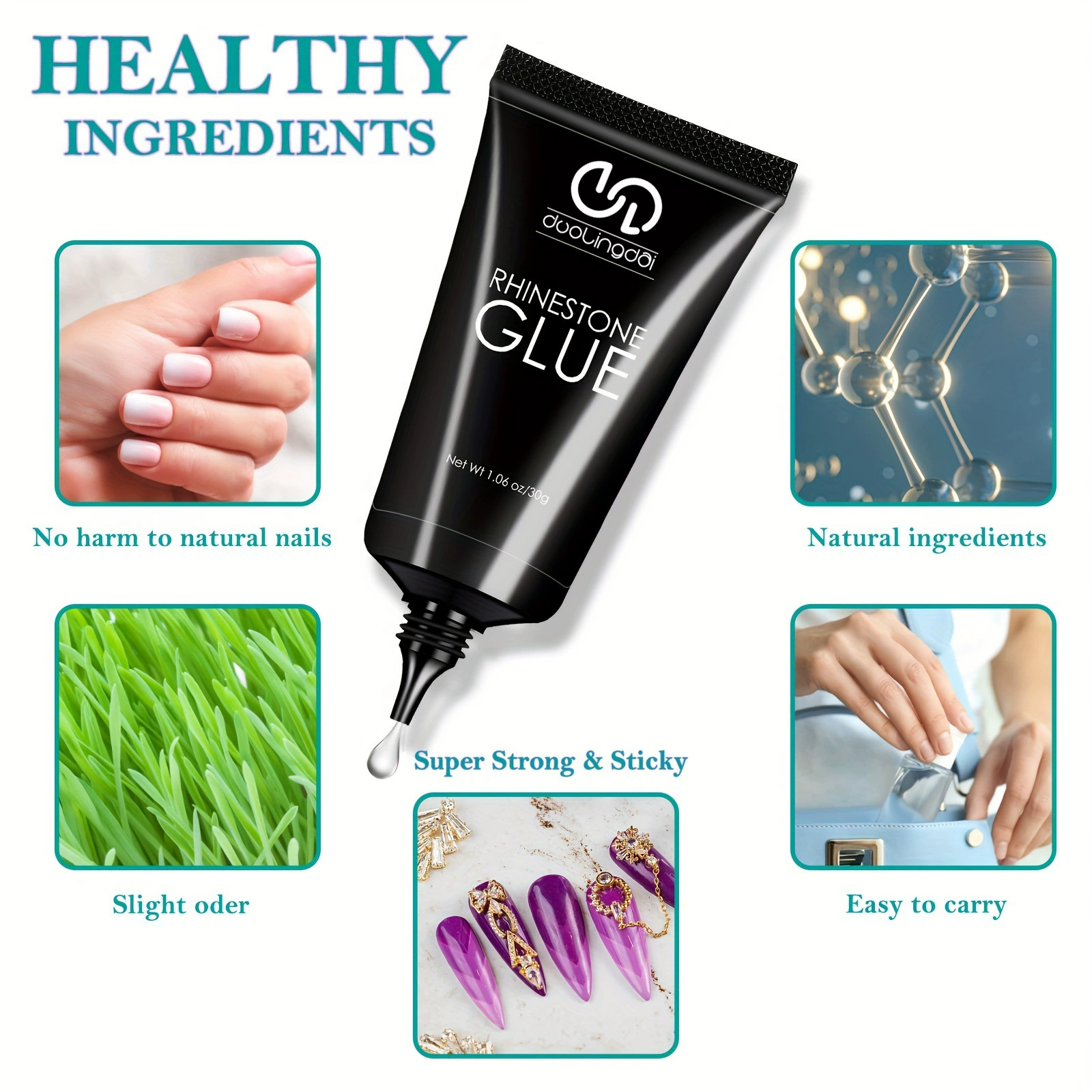 Трансграничный хит продаж, мощный алмазный клей без мытья, ювелирные изделия, металлические ювелирные изделия, прочный клей, не текучий алмазный клей, прямая продажа с фабрики