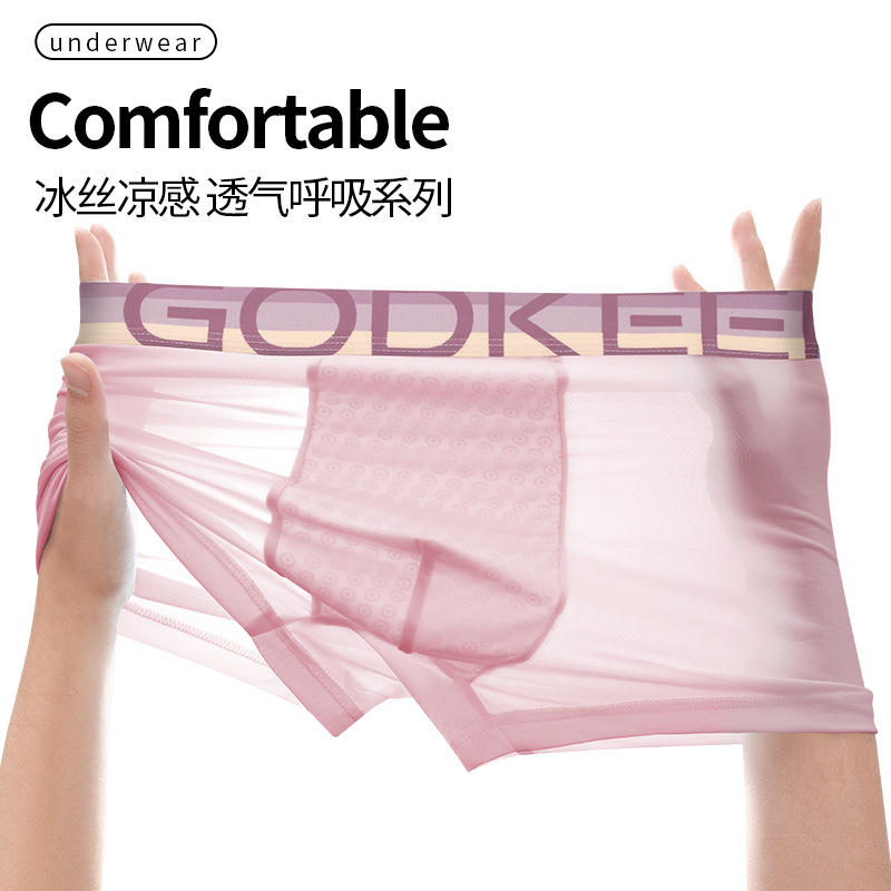 Pantalones de hielo de hombre de verano 7A antibacterianas, pantalones de abrigo de hombre cómodos y transpirables, pantalones de abrigo al por mayor