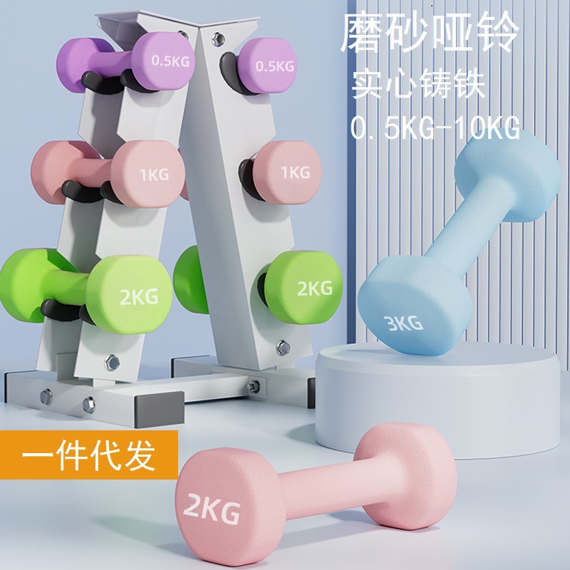Dumbbelle mujer acondicionamiento físico equipo doméstico para niños y hombres combinación de hierro puro Dumbbelle entrenamiento braquial de la escuela primaria