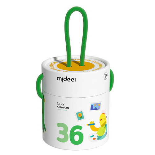 mideer silky quick-drying crayon oil pastel washable children's paintbrush kindergarten bucket colorful color pen
