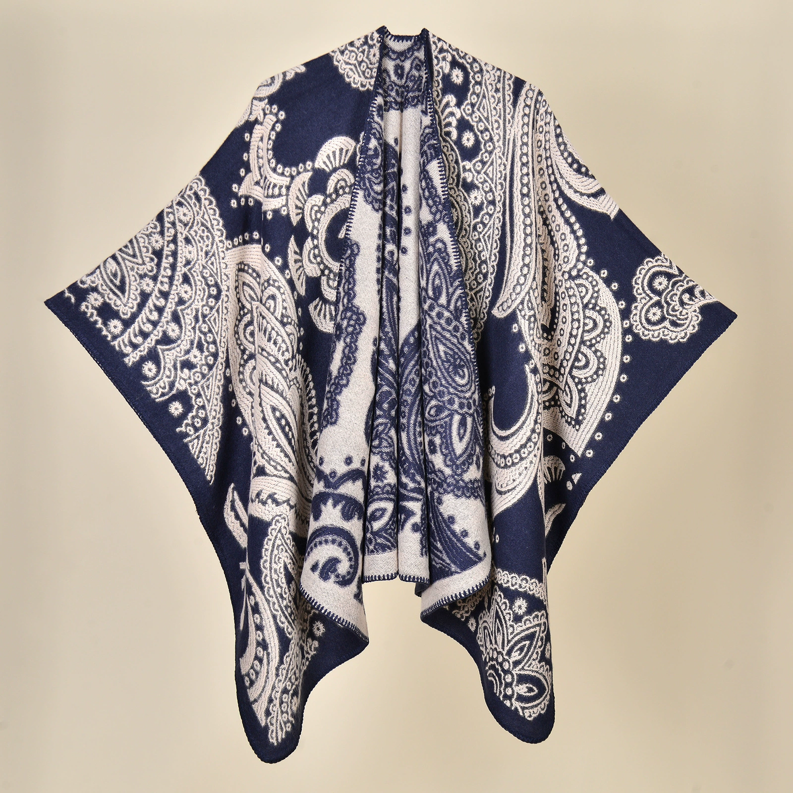 Д Demi-season cloak from Yunnan province for traveling, keep warm cardigan for camping for photo sessions, trench coat, Chinese style