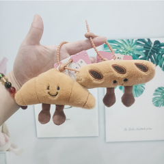 かわいいフランスの棒のぬいぐるみのペンダントのおもちゃのパンのシミュレーションのキーホルダーのかばんのペンダントのおもちゃの卸売り