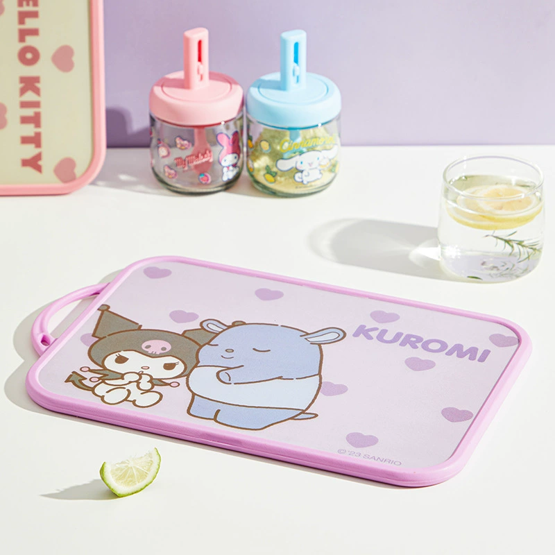 Sanrio подлинная мультяшная разделочная доска, противогрибковая и антибактериальная, бытовая пищевая ПП, двусторонняя, для фруктов и приготовления детского питания