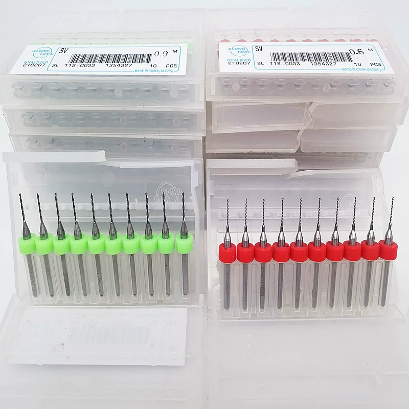 Сверло из сплава с фиксированным хвостовиком Миниатюрный малый толстый хвостовик 3175 спиральное сверло с прямым хвостовиком 0,1-0,5-1-1,35-1,8-3