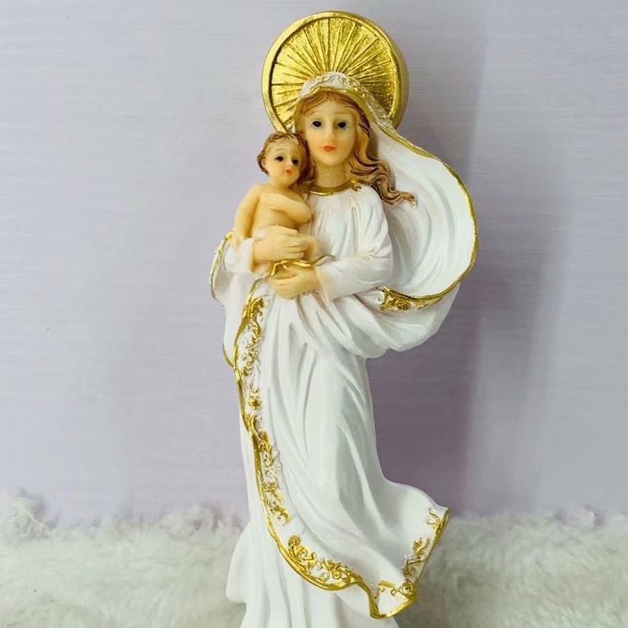 La Virgen 24 abraza al Señor 18cm