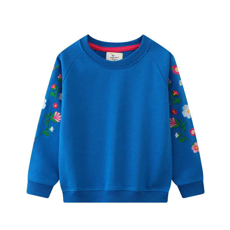 Otoño suéter de los nuevos niños de estilo europeo y americano suéter de los niños del bebé desgaste exterior superior de punto suéter bordado imagen image 6