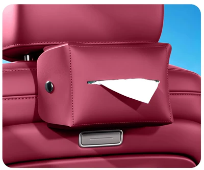 Suitable for 26 Models of Car tissue box/set - 26-models-of-es8-magnetic-tissue-bag1-piece-sumu-red-nappa-leather