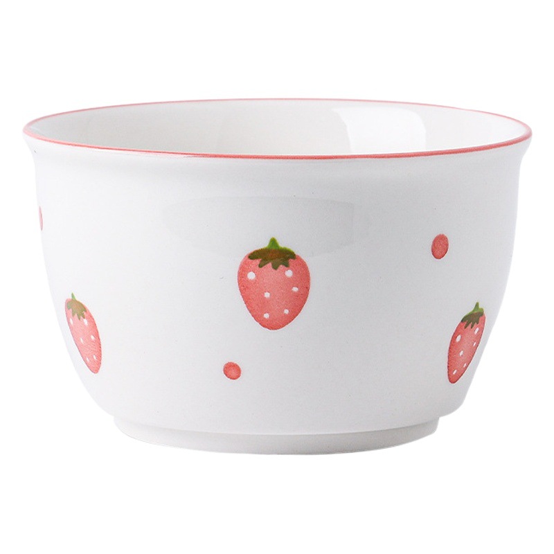 Juego de cuenco y cuchara, bonito cuenco de arroz, vajilla combinada de estilo escandinavo, cuenco de cerámica, platos de alta apariencia, cuenco de sopa para el hogar