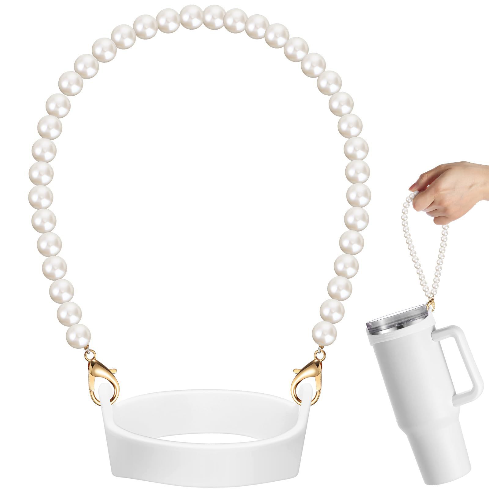 Amazon taza de agua portátil copa collar flores Stanley silicona Amazon explosión kettle cordón trenzado con colgante