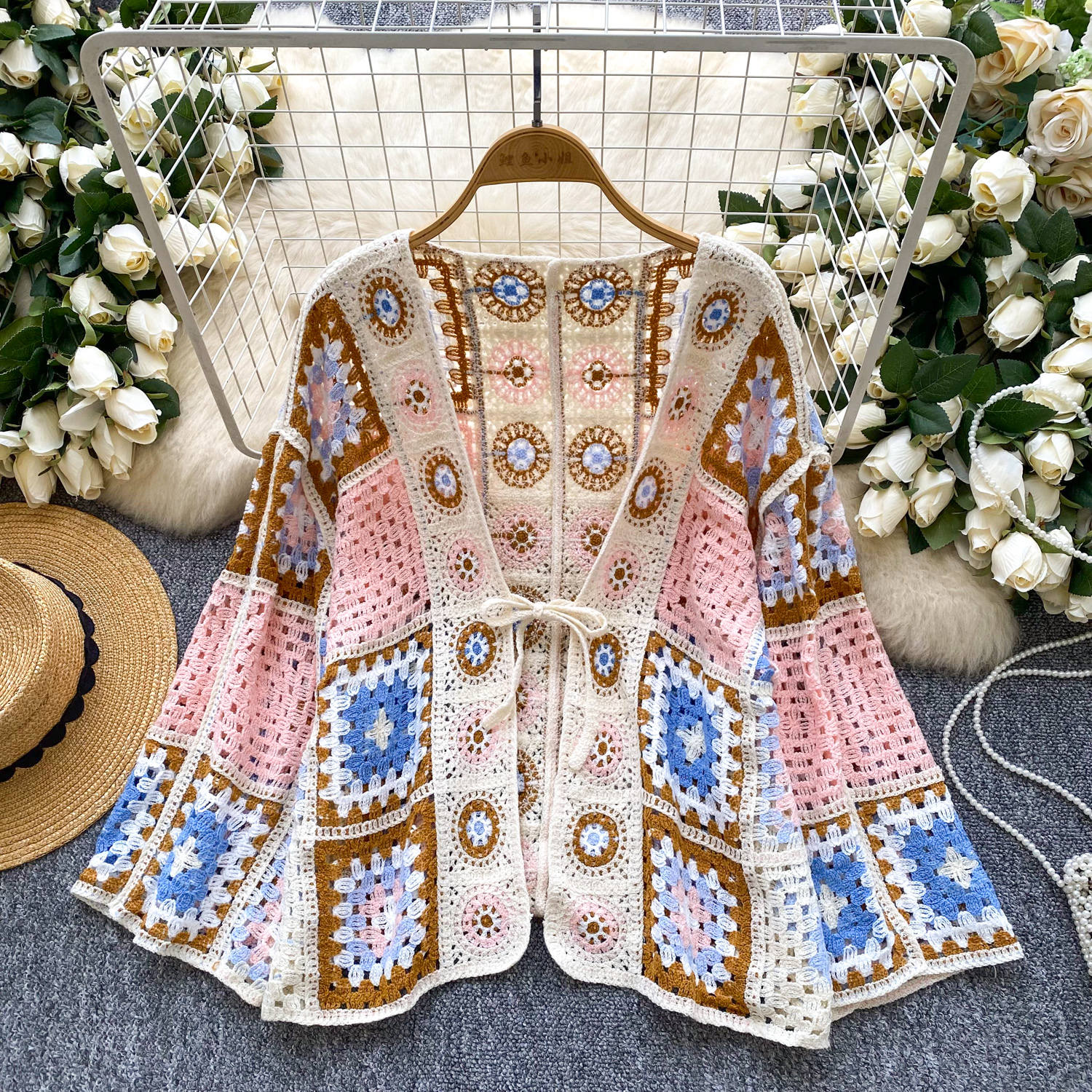 Boho Patterned Long Cardigan