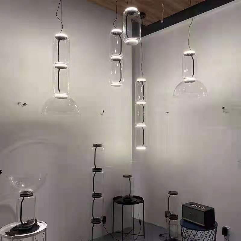 Nordic Creative Designer Crystal Glass Floor Lamp Living Room Bedroom Model Room Table Lamp Villa Large Glass Chandelier