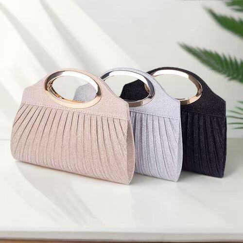Bag E-commerce Handbag Western Fashion Crepe Top Handle Bag Evening Evening Gown Handheld Bag