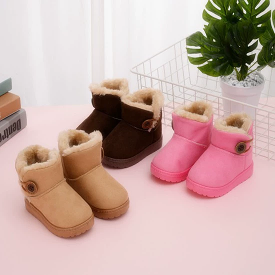 Children’s winter ankle boots, warm non‑slip ski shoes, sizes 20–31, 5 colors